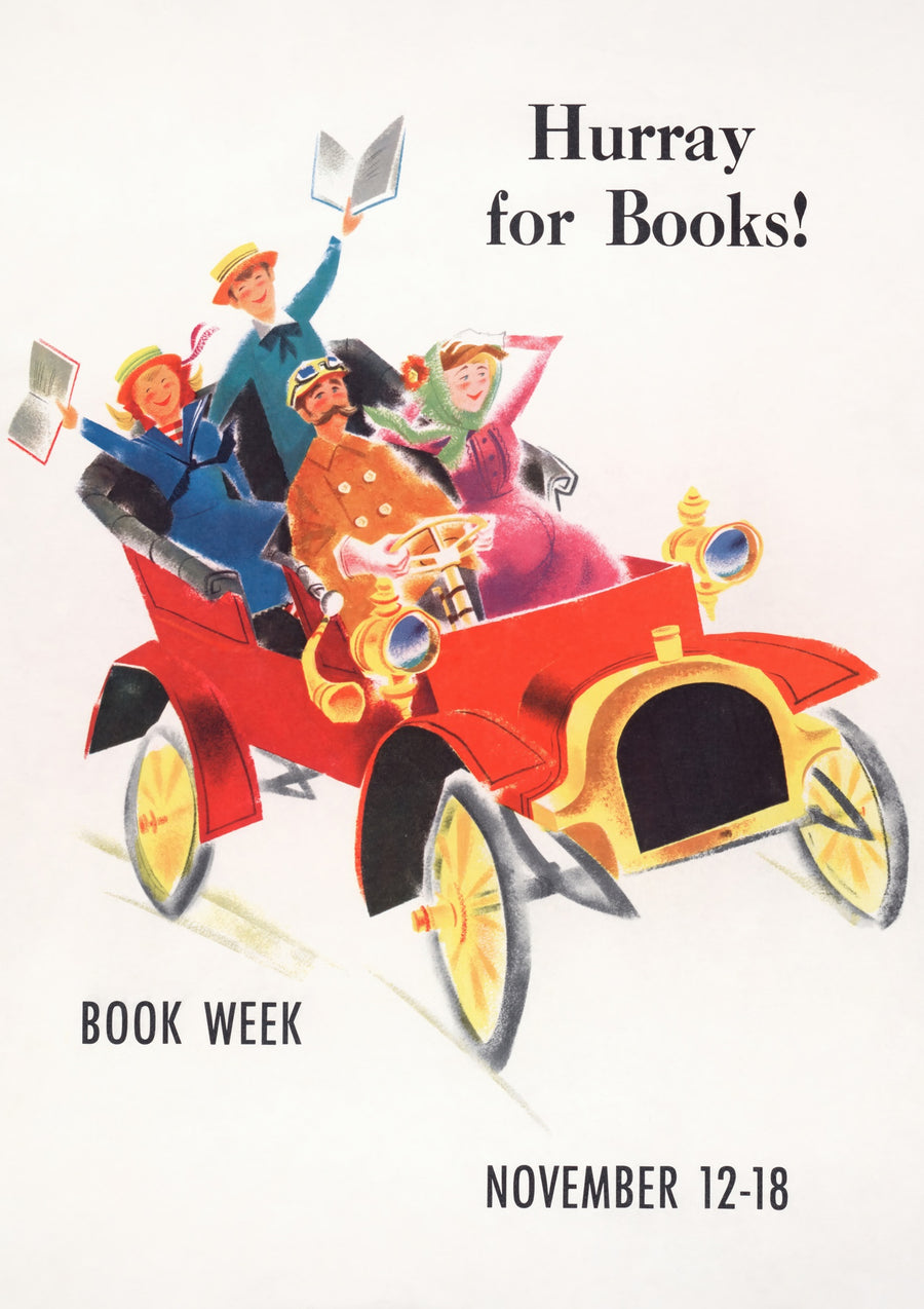 Hurray for Books! - Print Only frame