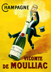 Vicomte De Moulliac, Champagne print