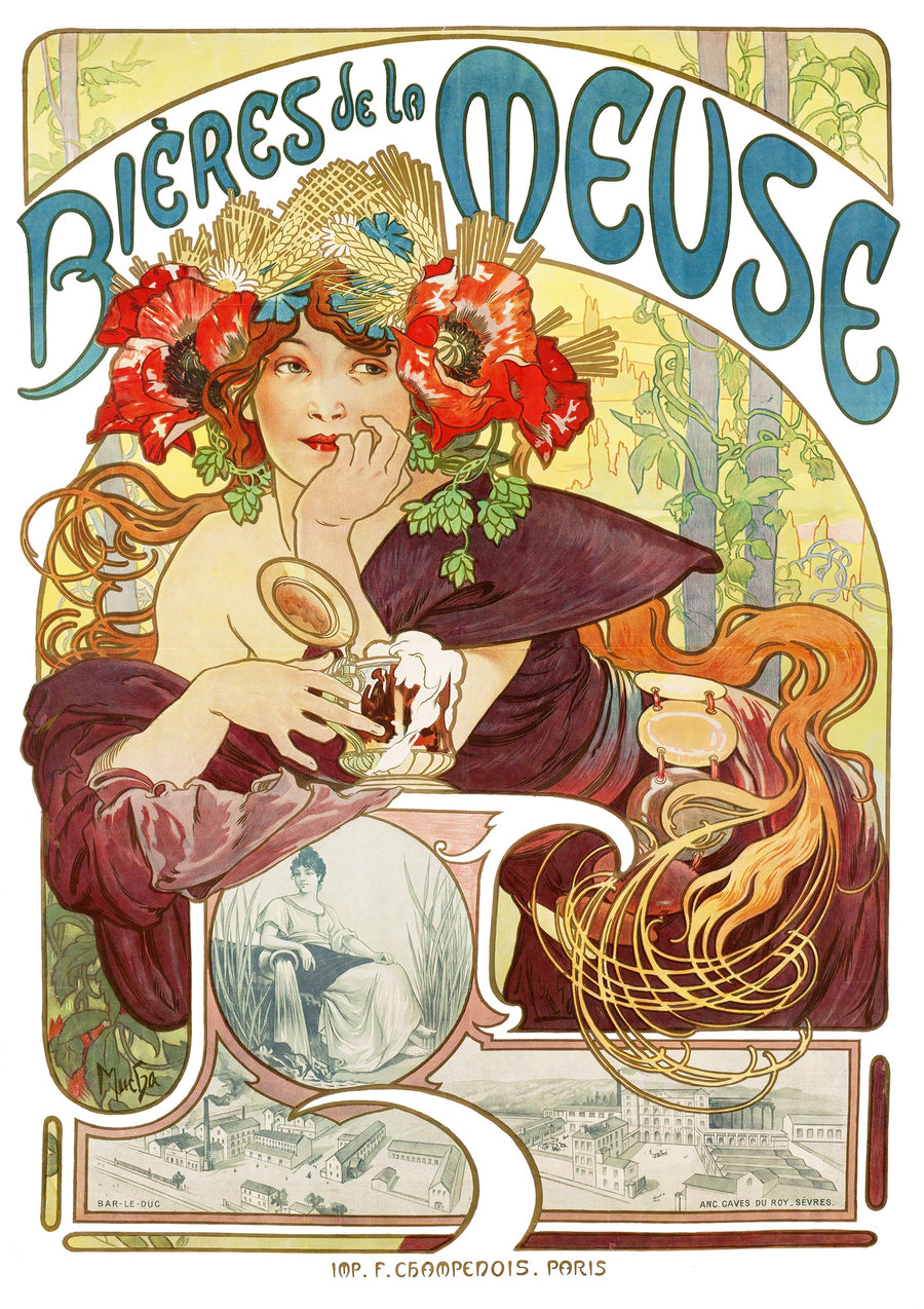 Bières de la Meuse - Print Only frame
