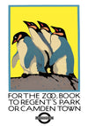 Penguins, London print
