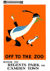 Off to the Zoo, London print