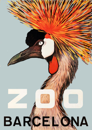 Barcelonas djurpark print