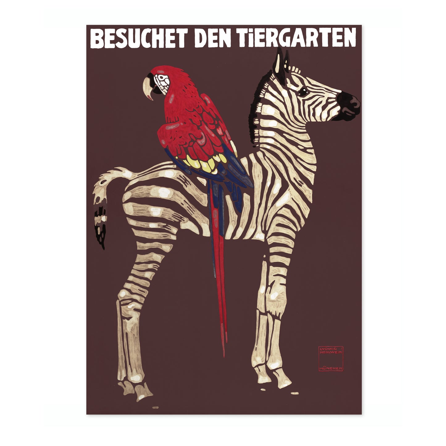 1912 Parrot & Zebra, Munich