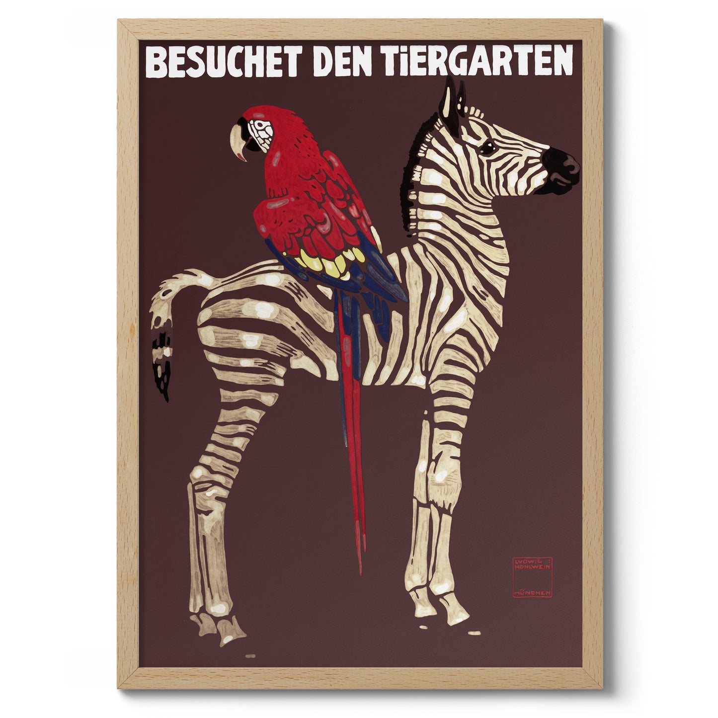 1912 Parrot & Zebra, Munich