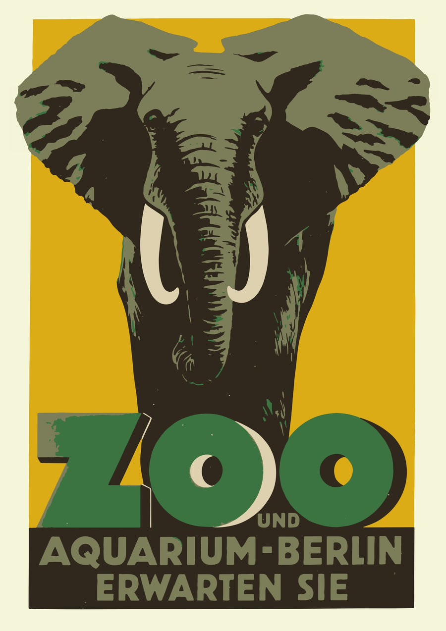 Dierentuin van Berlijn - Print Only frame