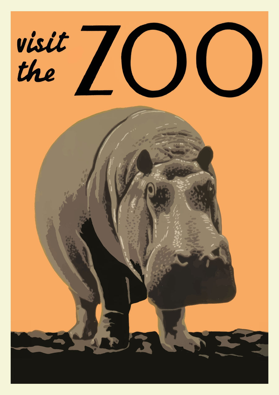 Visitez le zoo - Print Only frame