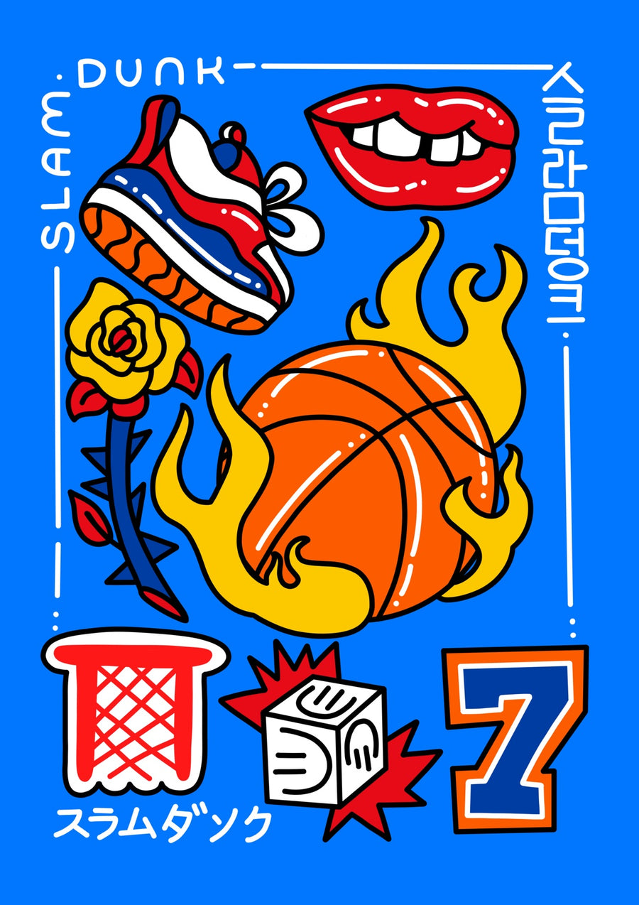 Hoops and Whatnot - Print Only frame