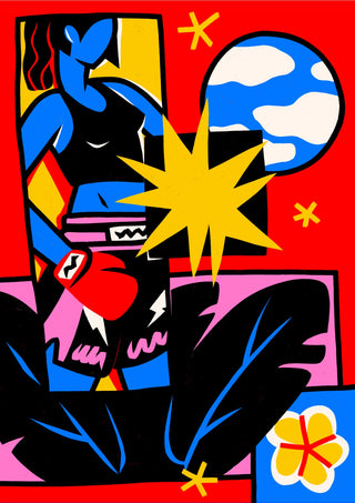 Muay Thai Girl print