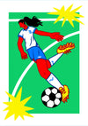 Football Girl print