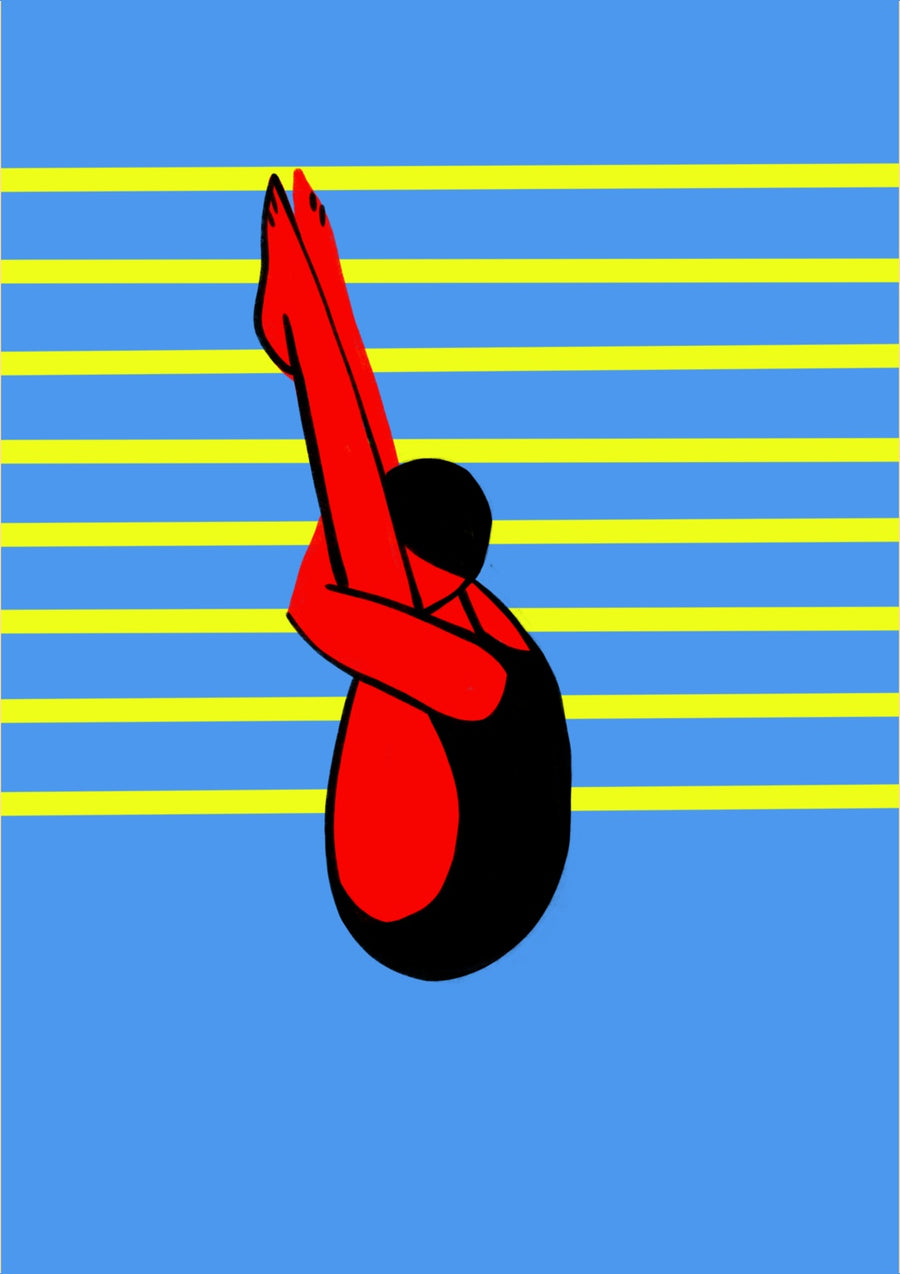 Olympic Swimming - Print Only frame