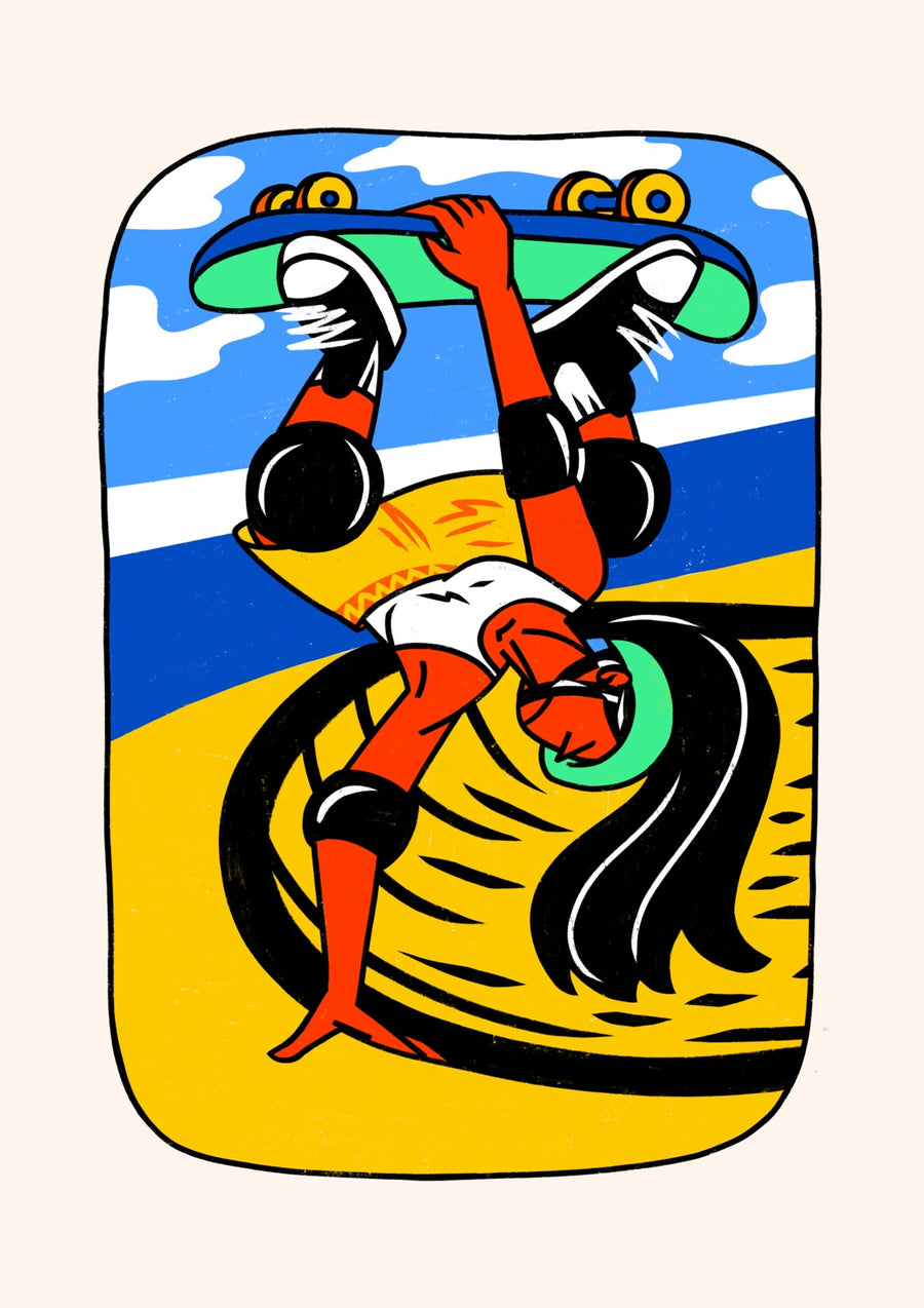 Olympics, Skateboarding - Print Only frame