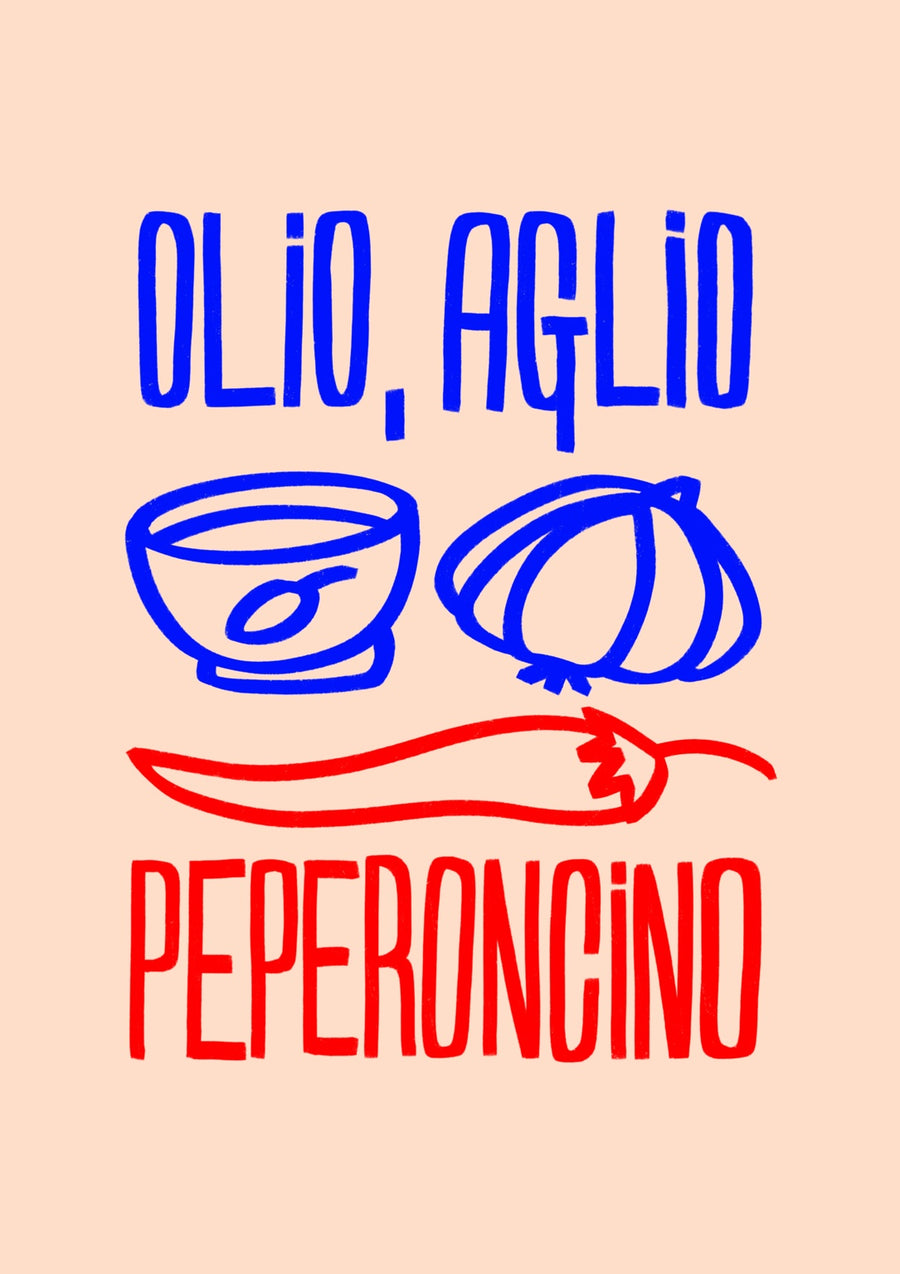 Olio, Aglio, Peperoncino - Print Only frame