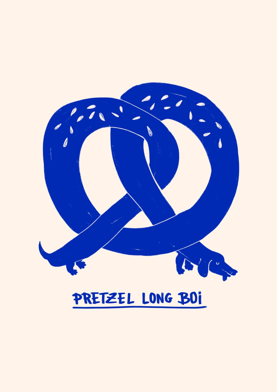 Pretzel Long Boy - Print Only frame