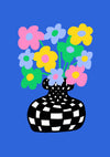 Blue Flower Vase print