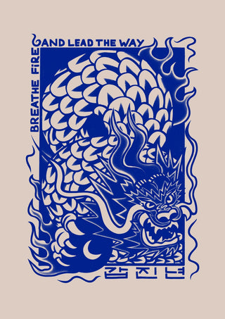 Blue Dragon print