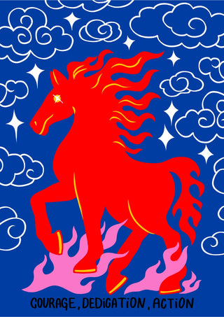 Fire Horse print