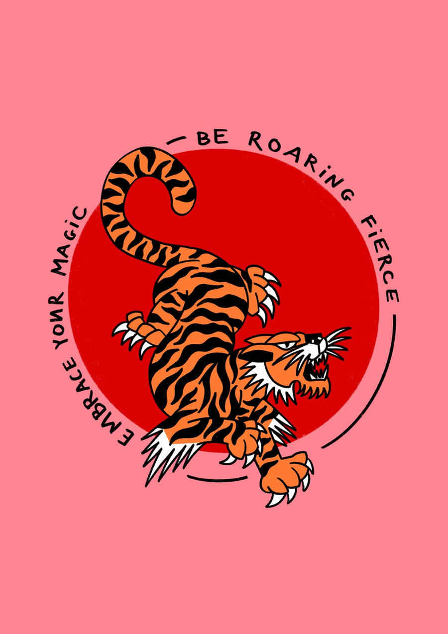 Roaring Fierce - Print Only frame