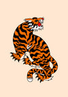 Tiger, Roaring print