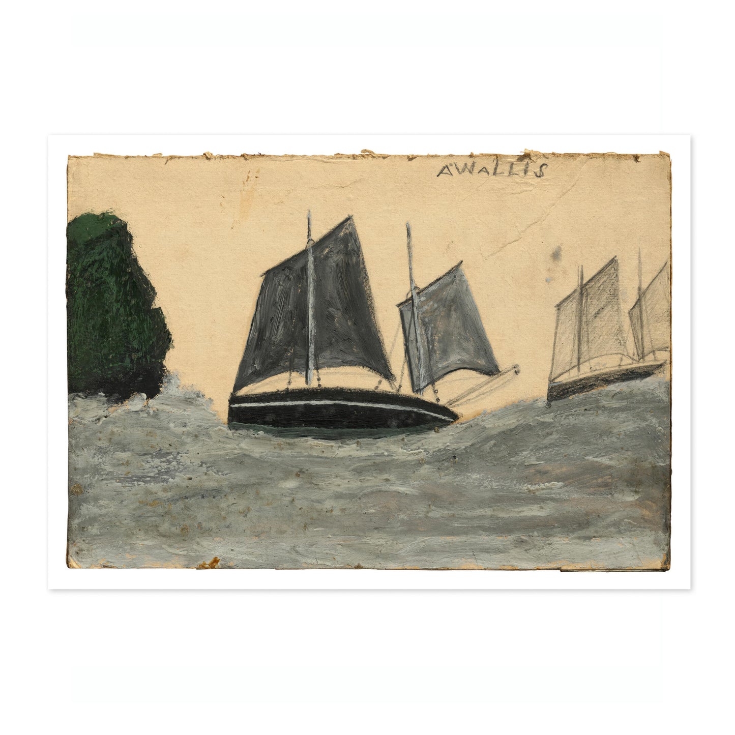 Deux lougreurs près d'une tête de pont