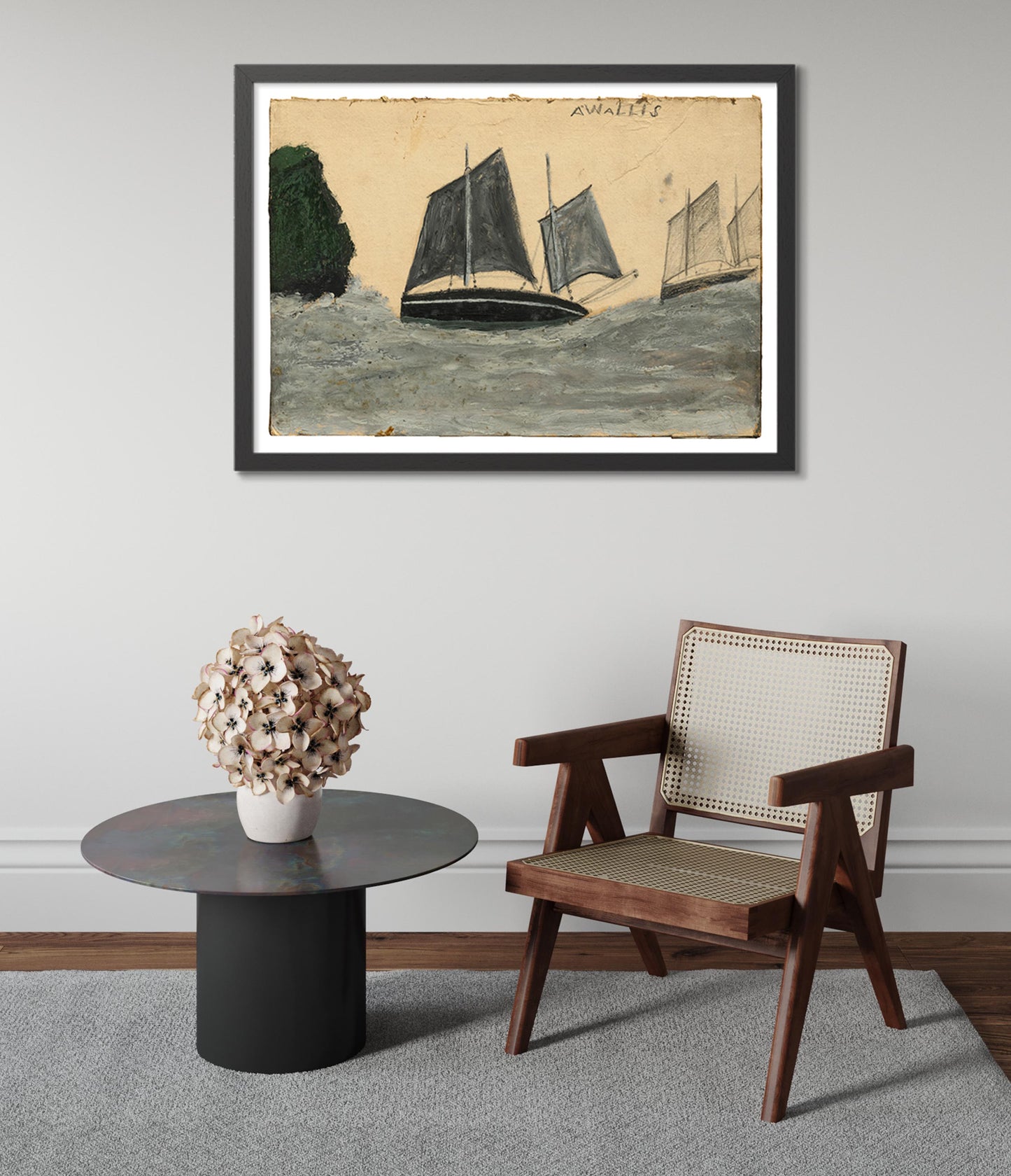 Deux lougreurs près d'une tête de pont