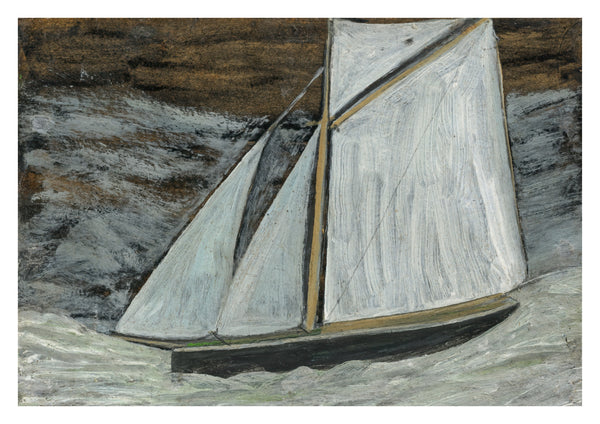 En gaffelriggad segelbåt