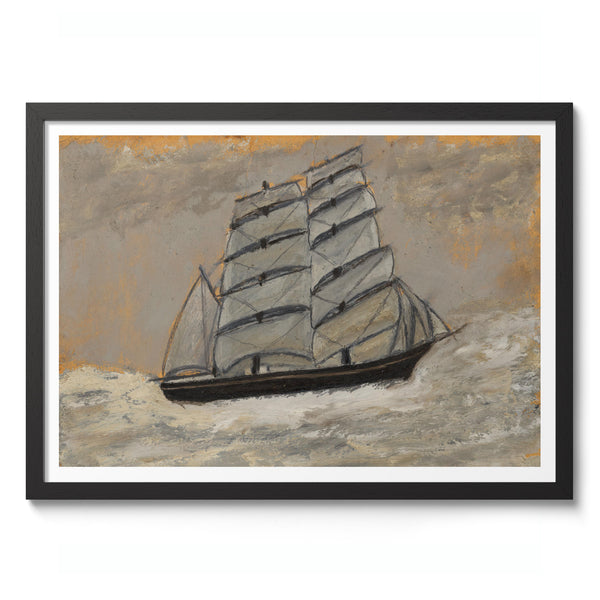 Sailing Ship in a Stormy Sea