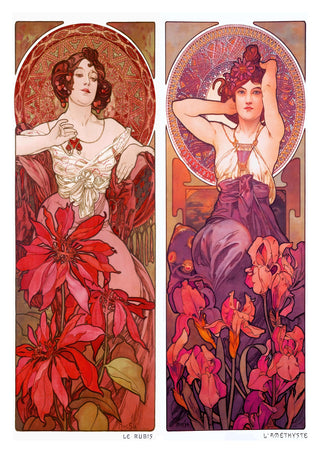 Le Rubis & L'Amethyste print