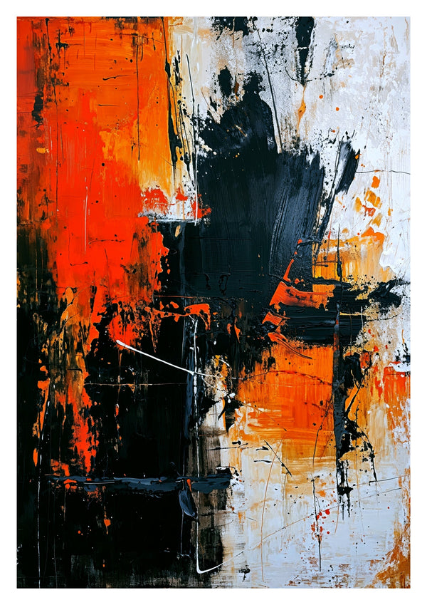Neutral with Orange Flourish, Portrait III