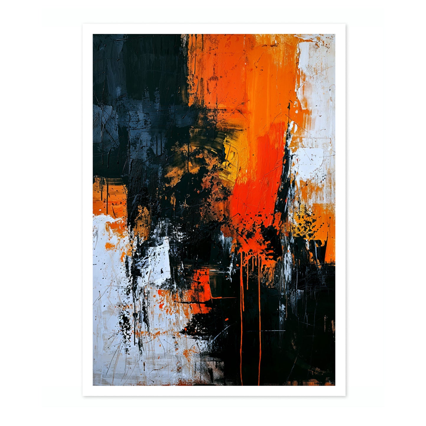 Neutral with Orange Flourish, Portrait II