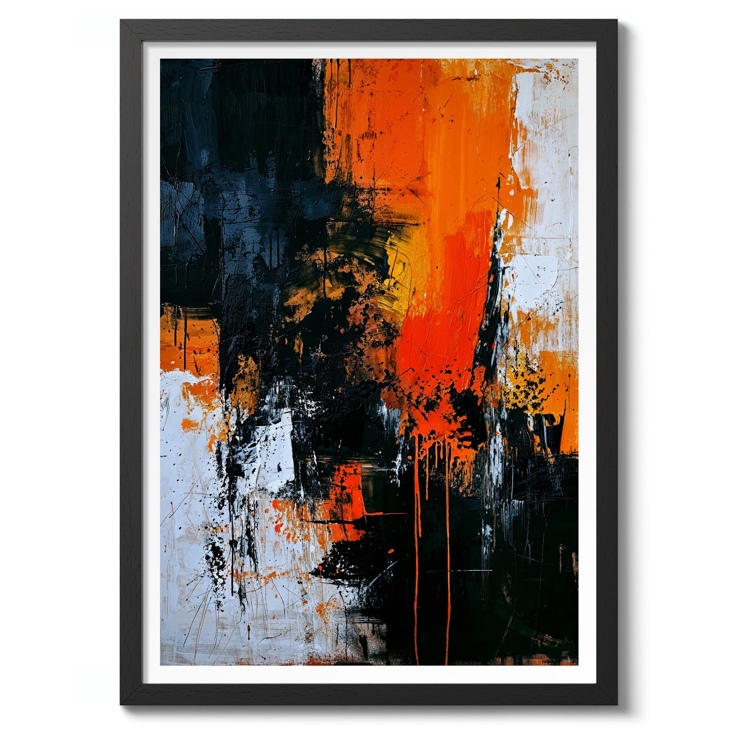 Neutral with Orange Flourish, Portrait II