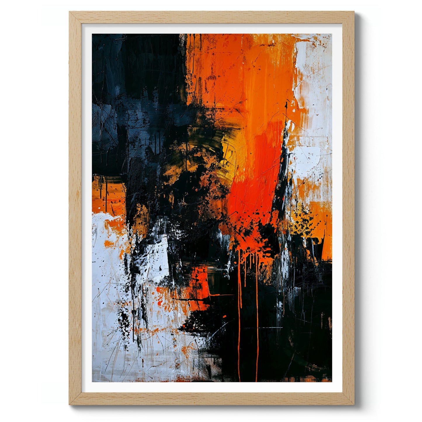 Neutral with Orange Flourish, Portrait II