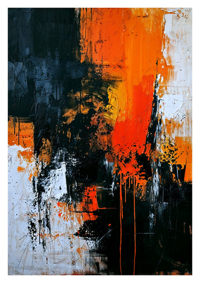 Neutral with Orange Flourish, Portrait II