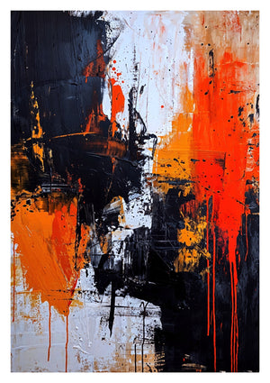 Neutral with Orange Flourish, Portrait I
