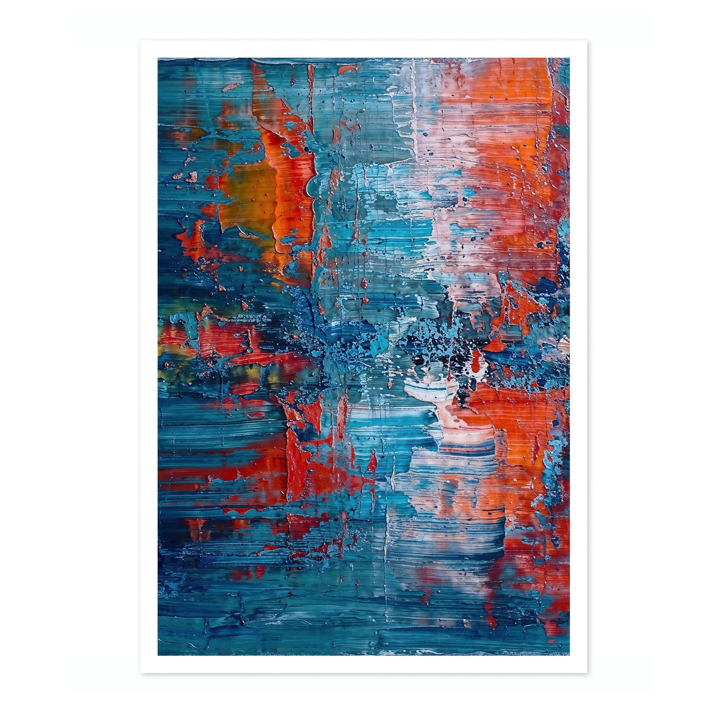 Warm & Cold Impasto, Portrait I