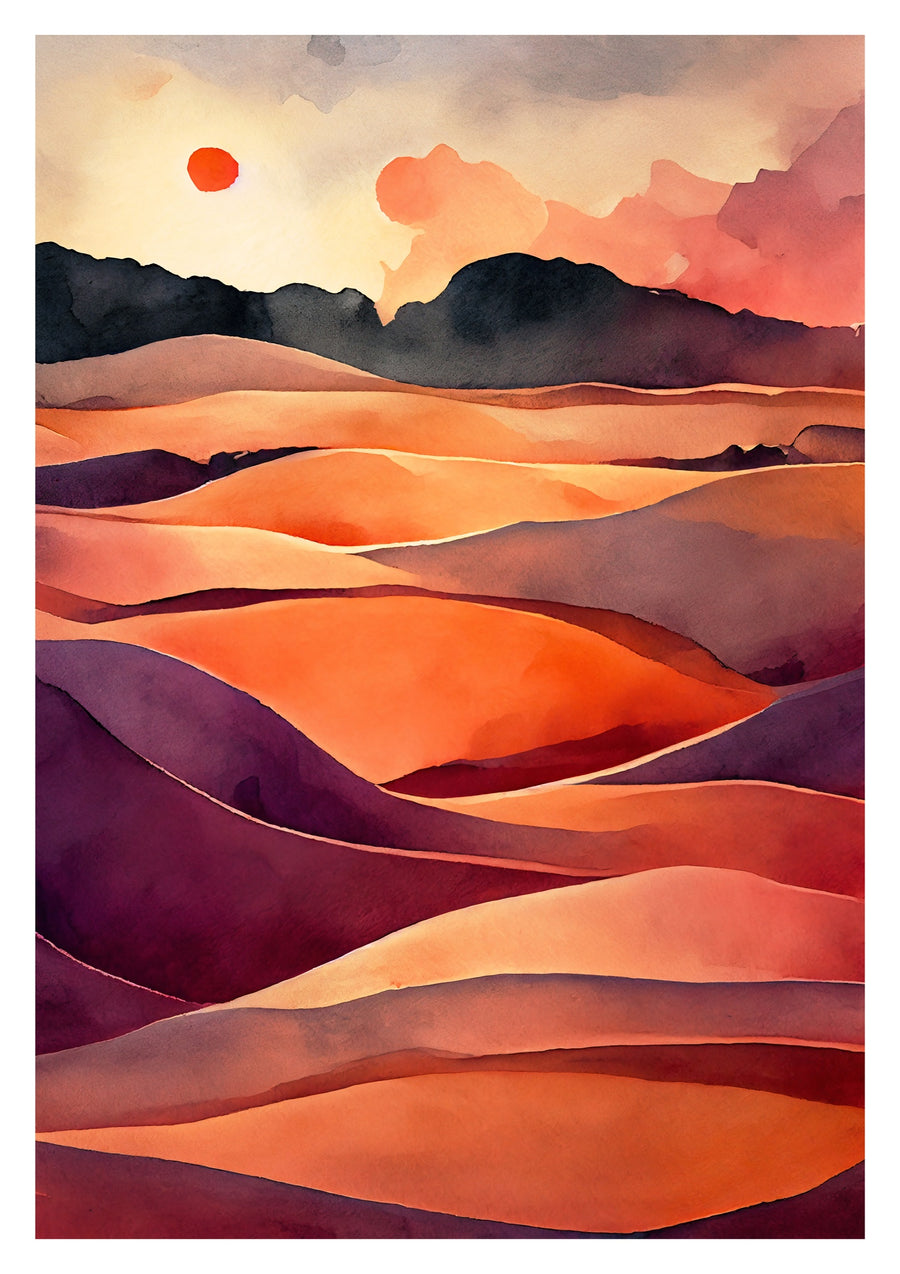 Rode Woestijn - Print Only frame
