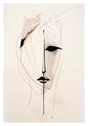 Half-Drawn Face print