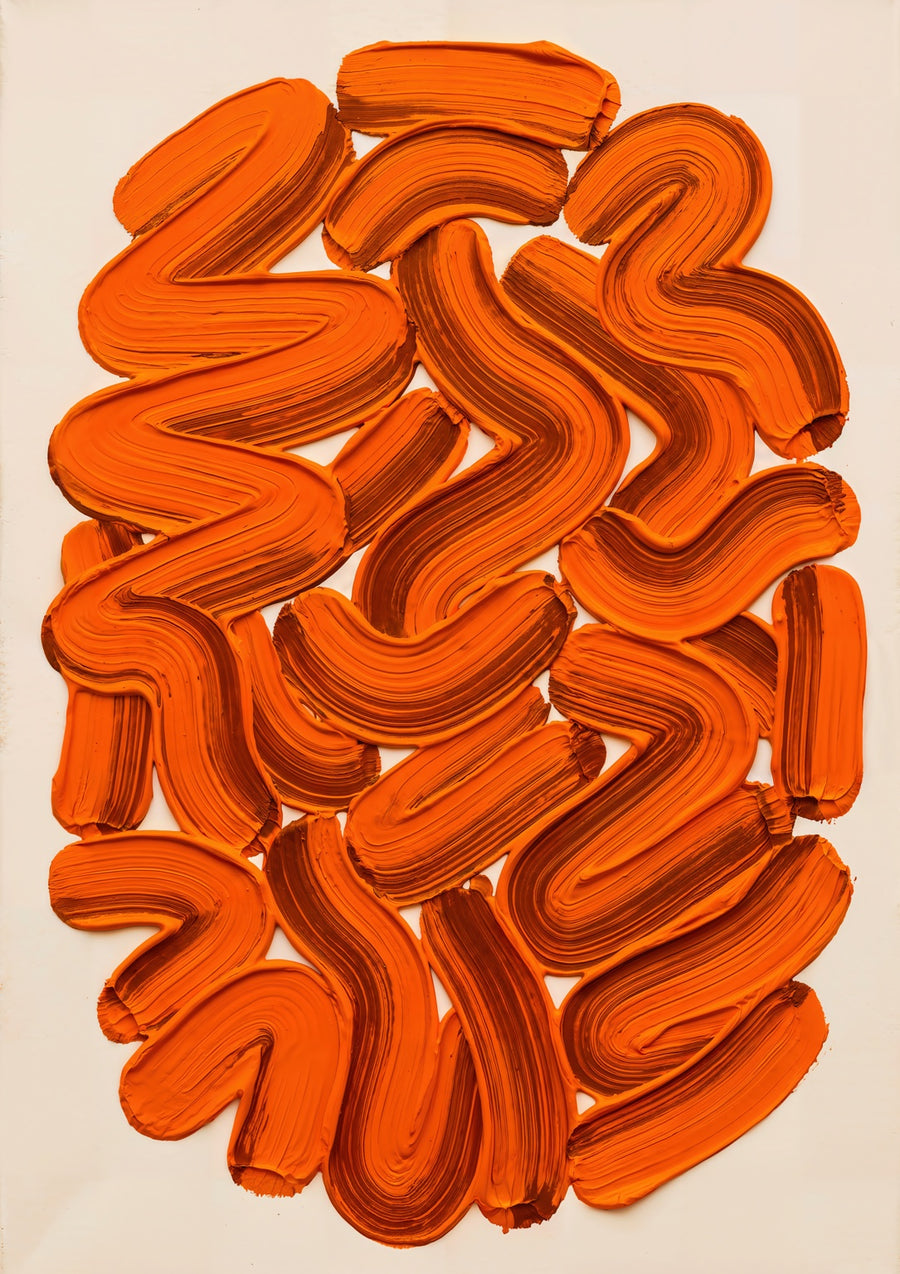 Orange Frenzy - Print Only frame