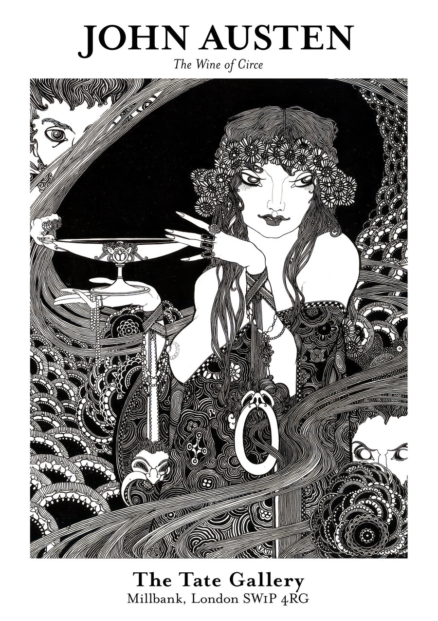 De Wijn van Circe Wit - Print Only frame