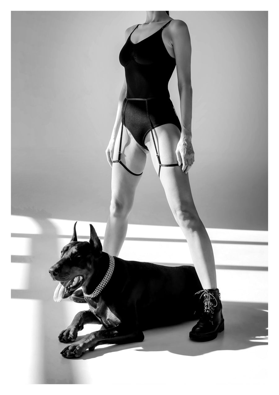 Dame Dobermann - Print Only frame