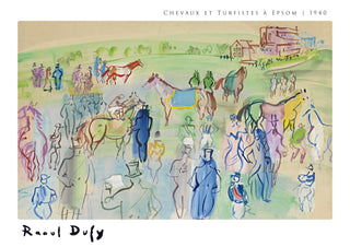 Chevaux et Turfistes a Epsom print