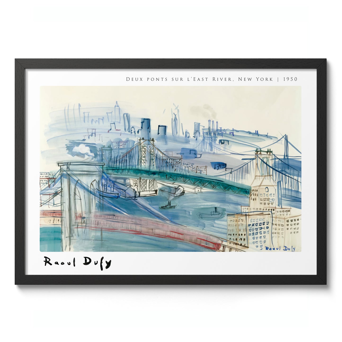 Zwei Brücken über den East River, New York