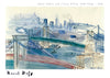 Deux ponts sur l'East River, New York print