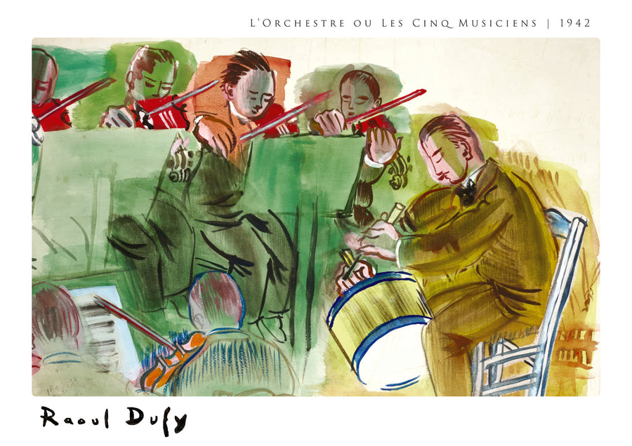 L'Orchestre ou Les Cinq Musiciens - Print Only frame