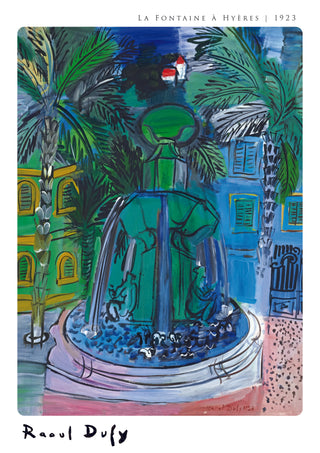 La Fontaine à Hyères print