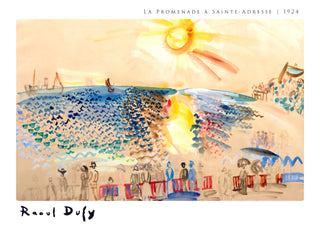 La Promenade à Sainte-Adresse print