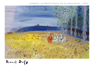 Langres, La Route Bleue ou La Faucheuse print