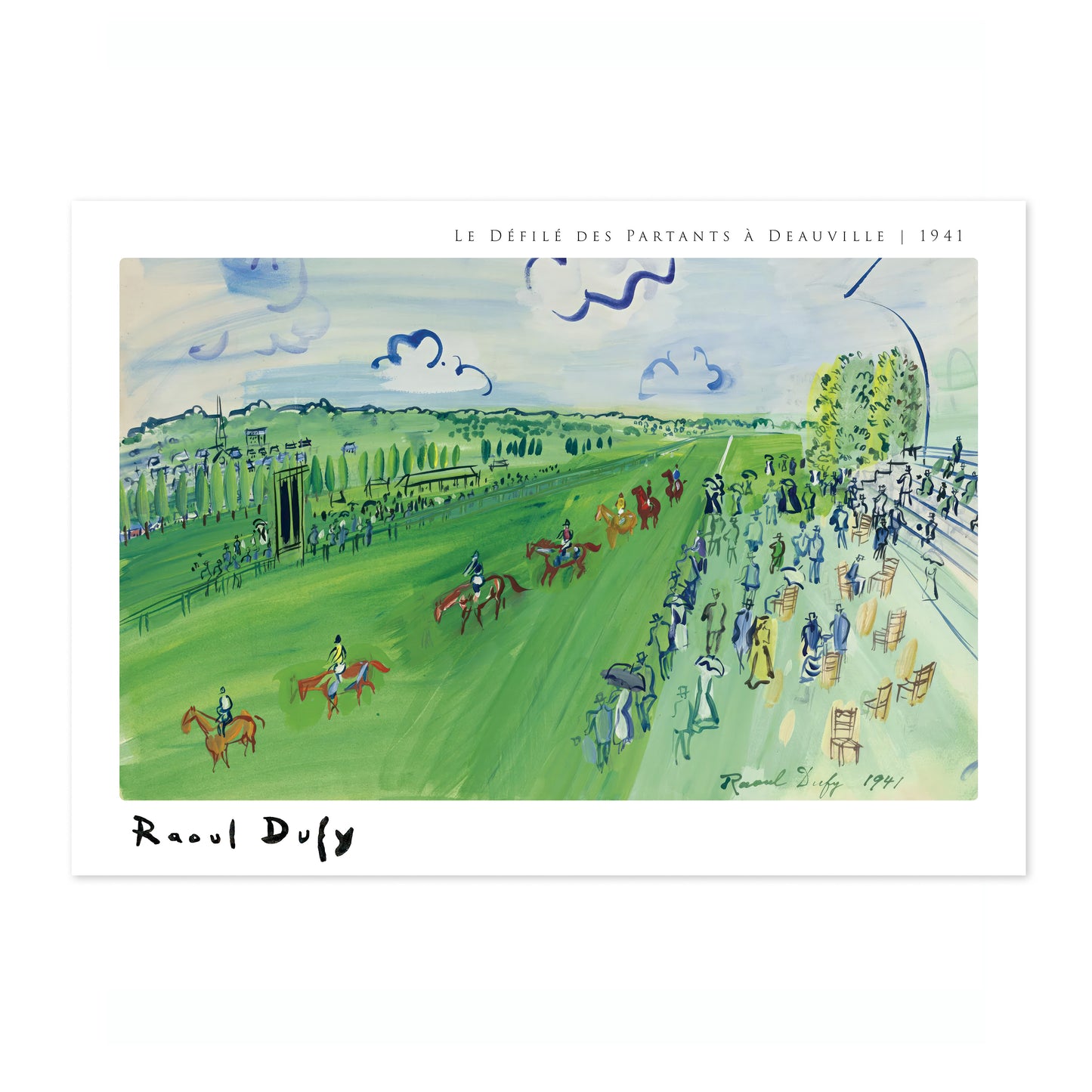 Le défilé des partants à Deauville