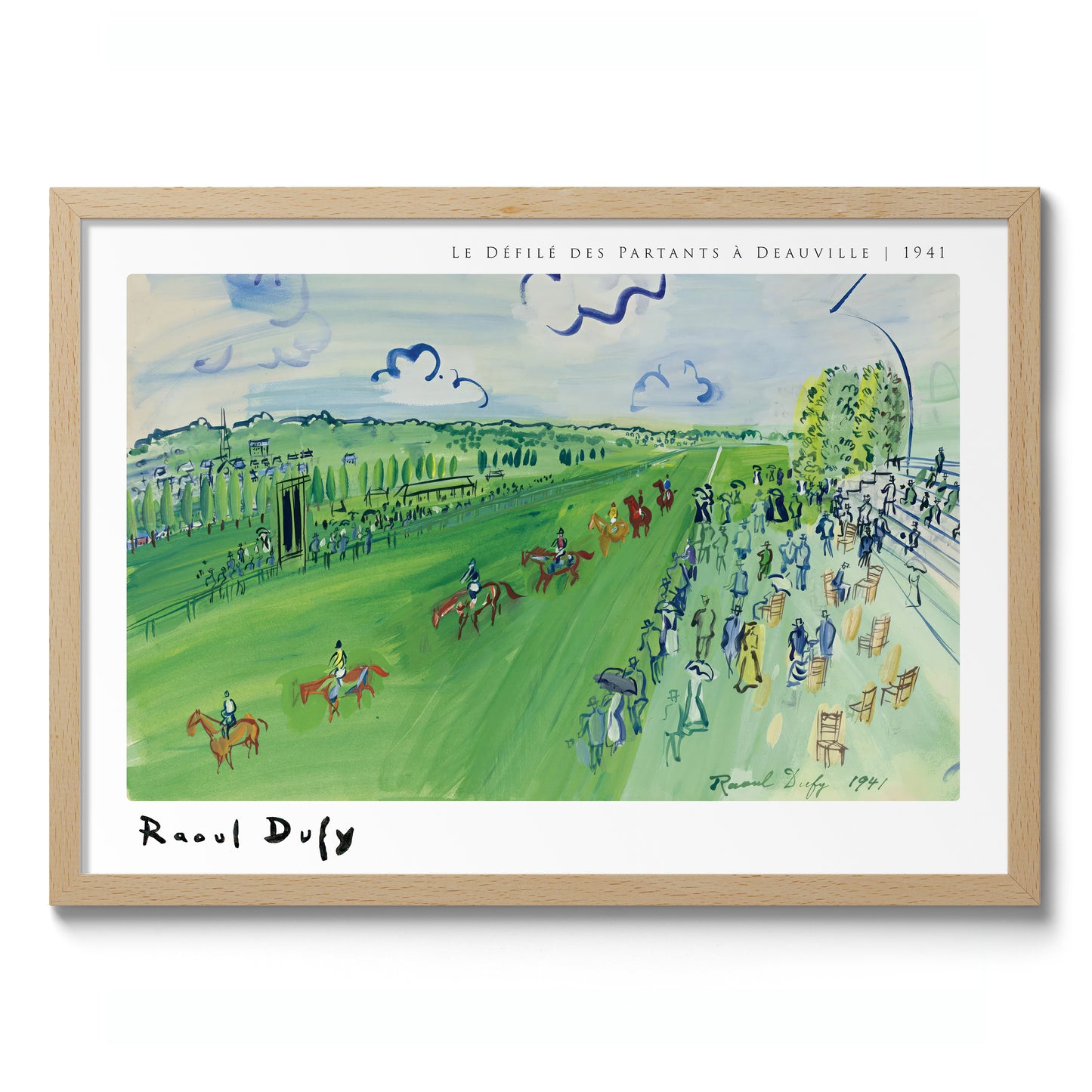 Le défilé des partants à Deauville