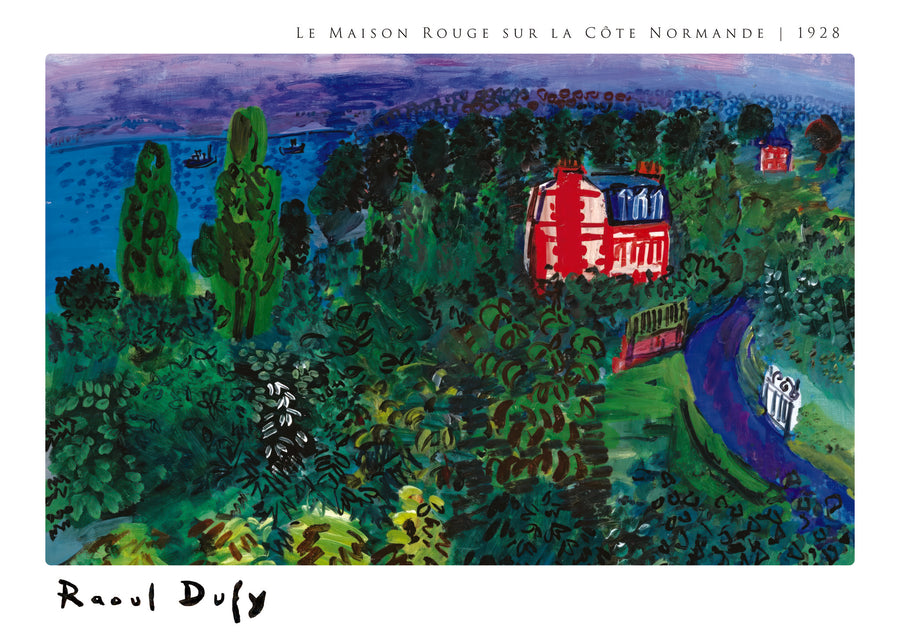 Le Maison Rouge sur la Côte Normande - Print Only frame