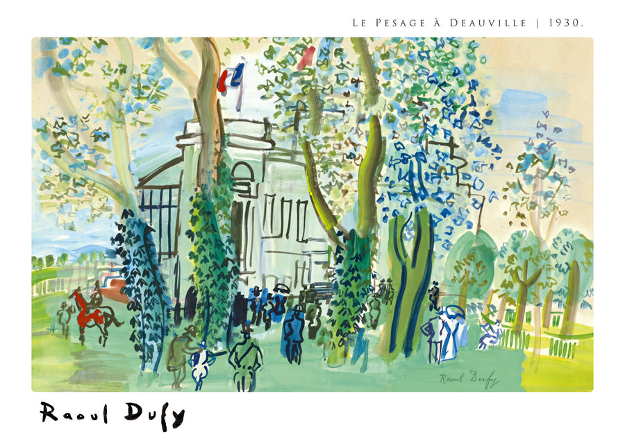 Le Pesage à Deauville - Print Only frame